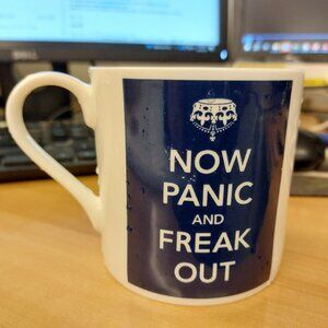Now Panic and Freak Out Mug Cup Coffee Tea Olly Moss CUPS